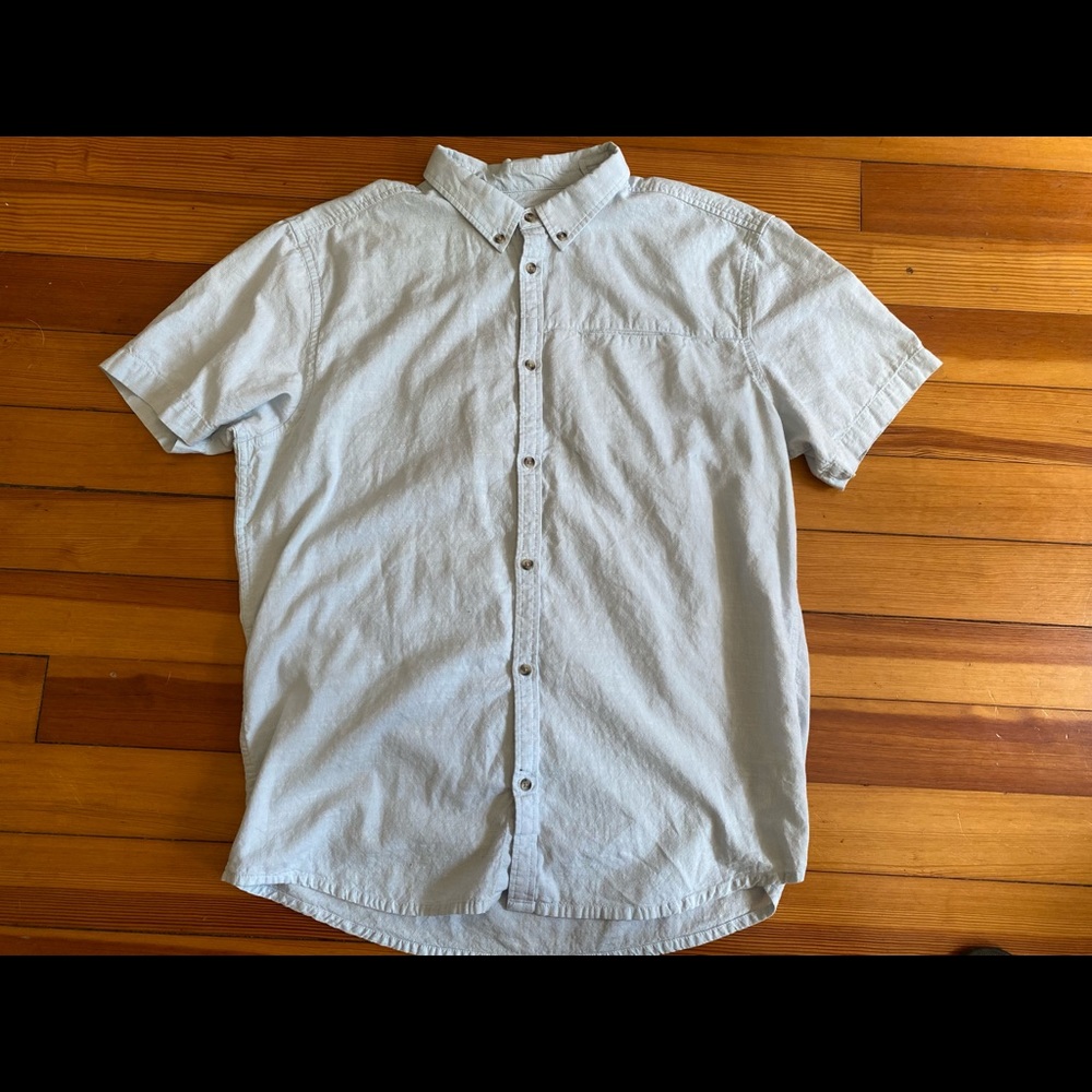 Prana Agua Short Sleeve Button Down Shirt - Men’s, Slim Fit, XL